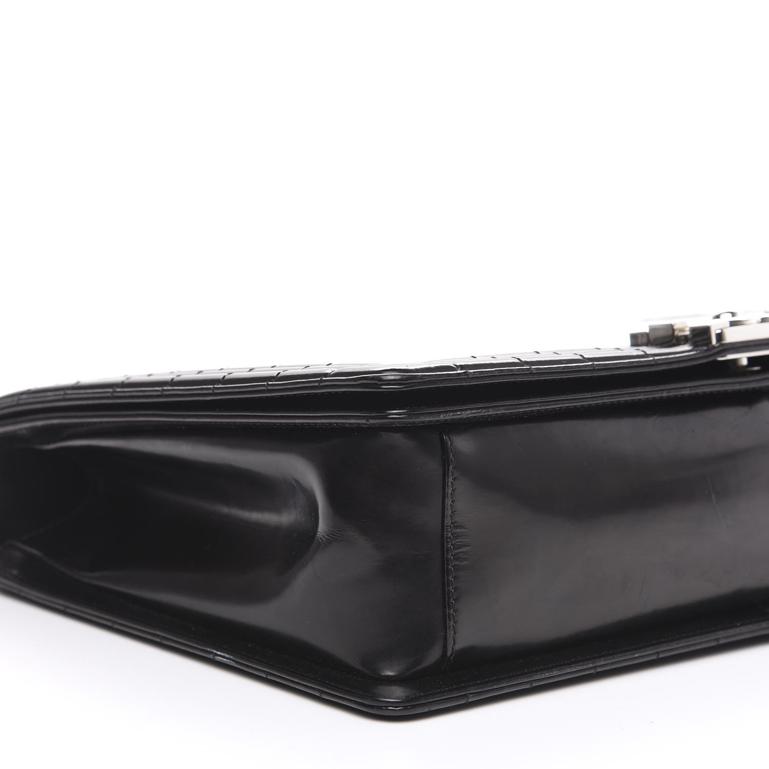 Chanel Glazed Calfskin Large Boy Flap Black 7 of 13