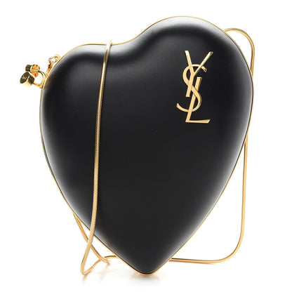 Saint Laurent Calfskin Monogram Love Box Bag Black 1 of 8