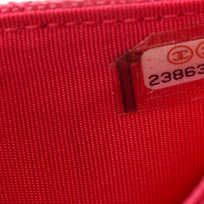Chanel Caviar Quilted Boy Flap Card Holder Fuchsia 8 of 8