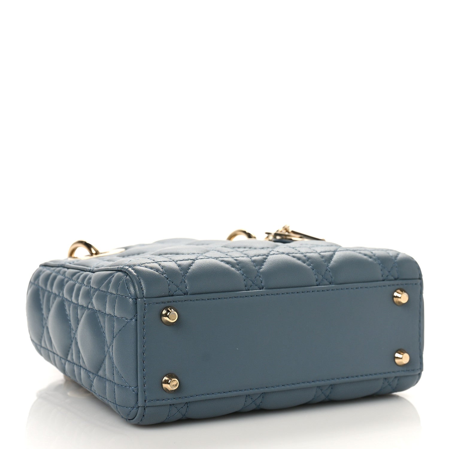Christian Dior Lambskin Cannage Mini Lady Dior Cloud Blue 4 of 8