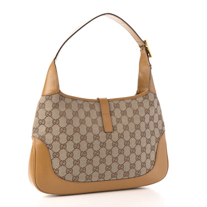 Gucci Monogram Web Jackie O Hobo Tan 3 of 13