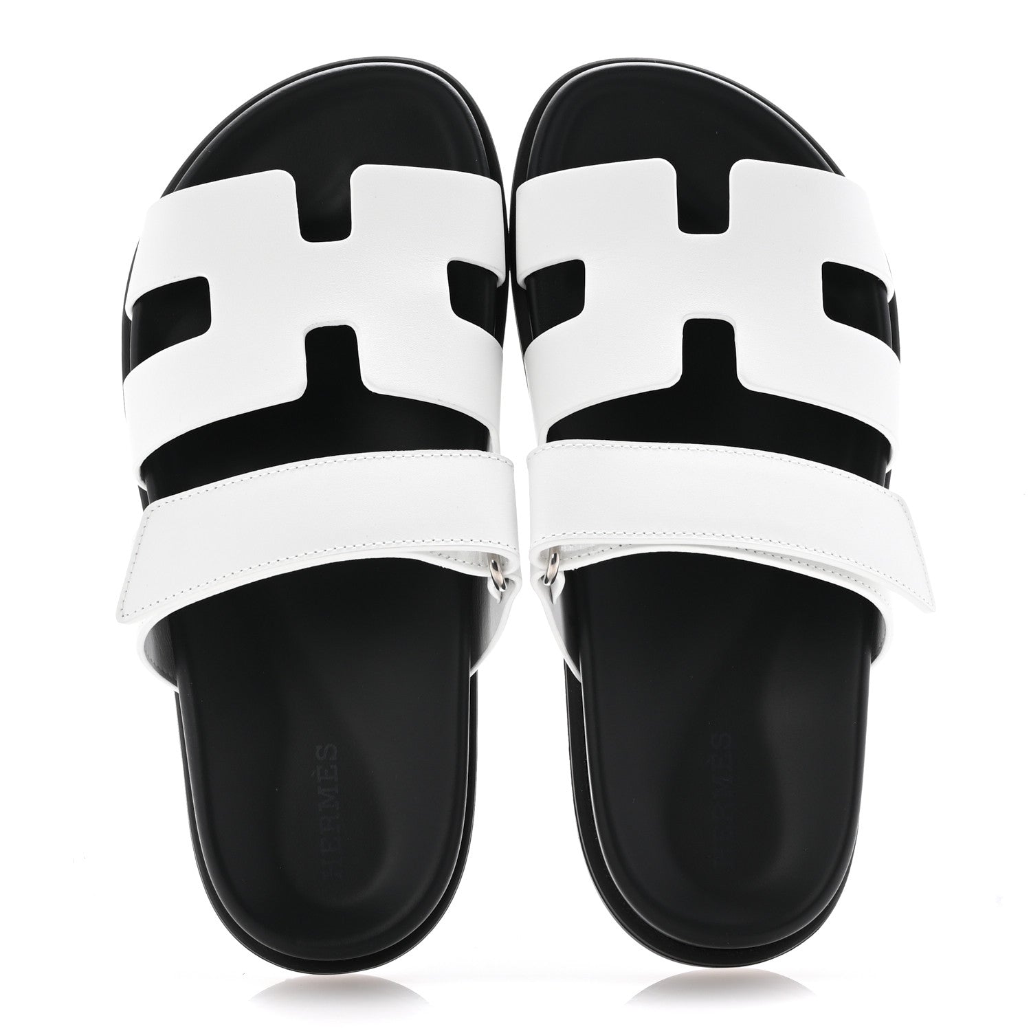 Hermes Calfskin Womens Chypre Sandals 36 White 2 of 10