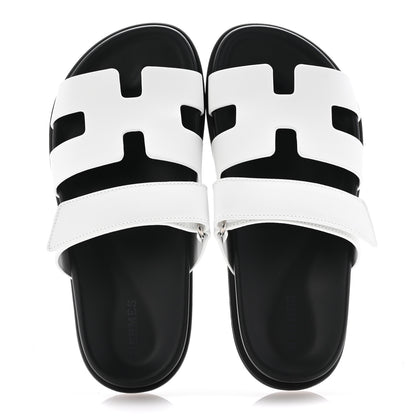 Hermes Calfskin Womens Chypre Sandals 36 White 2 of 10