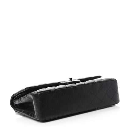 Chanel Lambskin Quilted Medium Double Flap Black 4 of 14