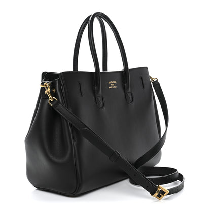 Balenciaga Smooth Calfskin Small Bel Air Carry All Bag Black 3 of 9