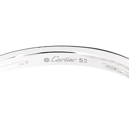 Cartier 18K White Gold Diamond SM Amulette de Cartier Ring 52 6 5 of 6