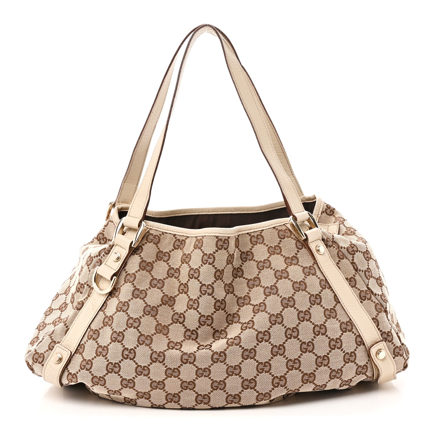 Gucci Monogram Medium Abbey Shoulder Bag Off White 1 of 10