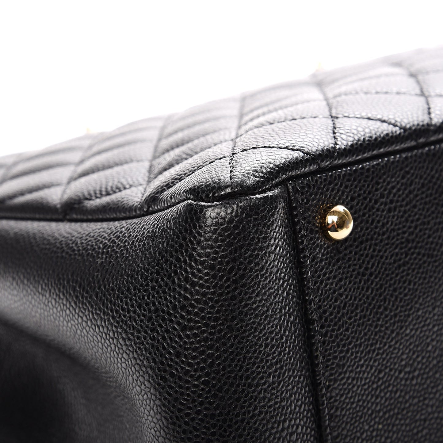 Caviar Quilted XL Grand Shopping Tote GST Black