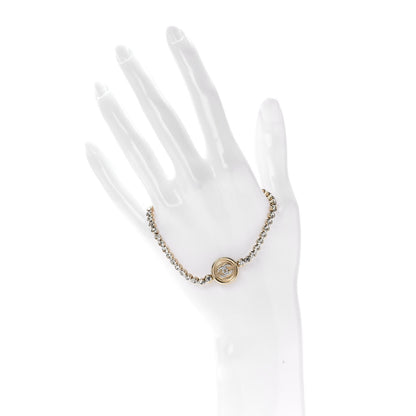 Chanel Crystal CC Chain Bracelet Gold 2 of 5