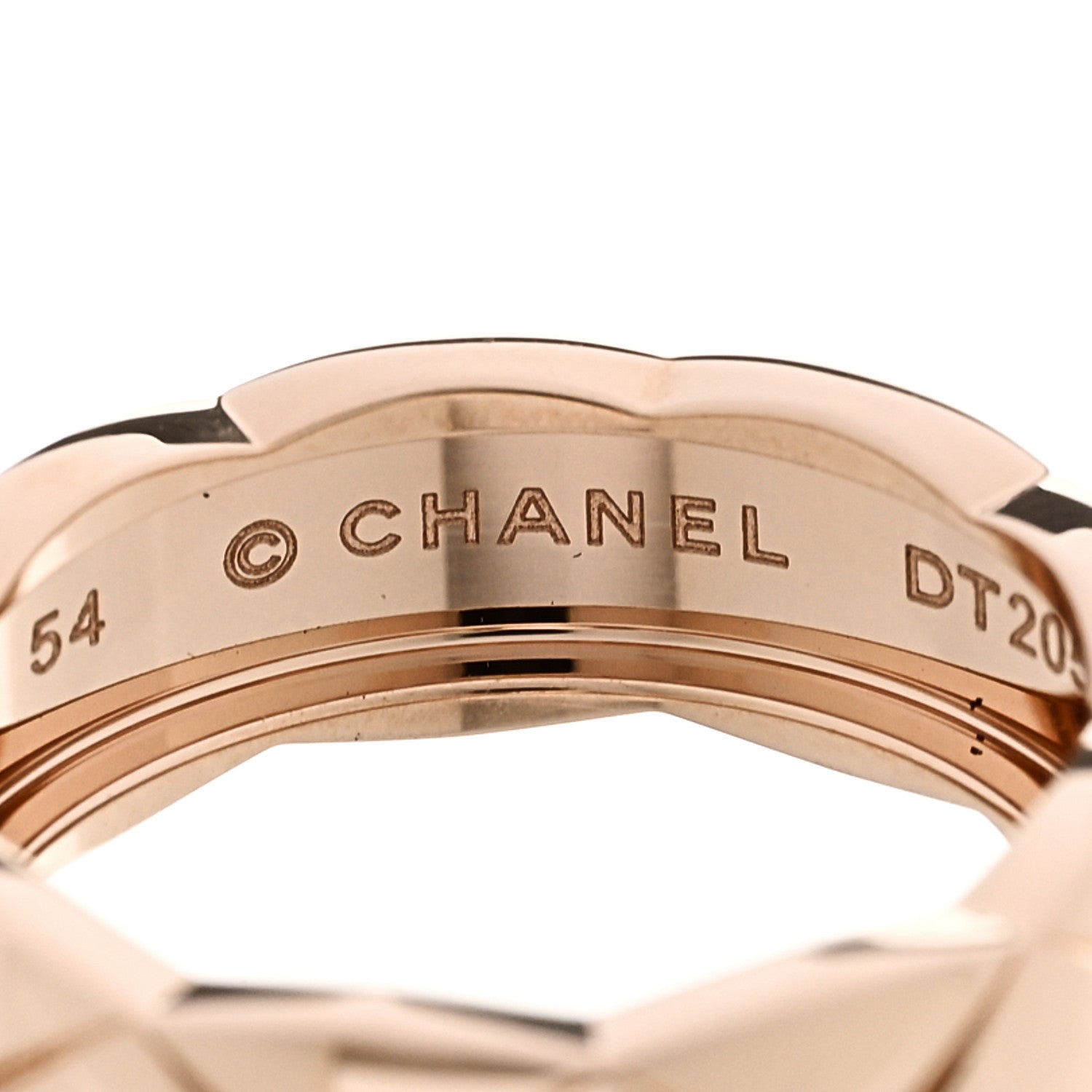 Chanel 18K Beige Gold Small Coco Crush Ring 54 7 4 of 6