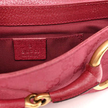 Gucci Monogram Horsebit Clutch Pink 6 of 12