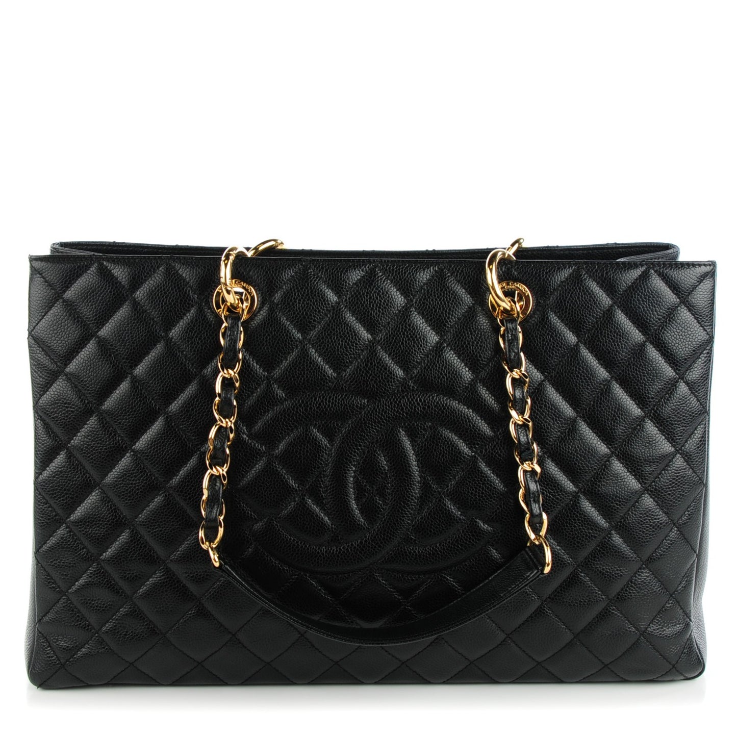 Caviar Quilted XL Grand Shopping Tote GST Black