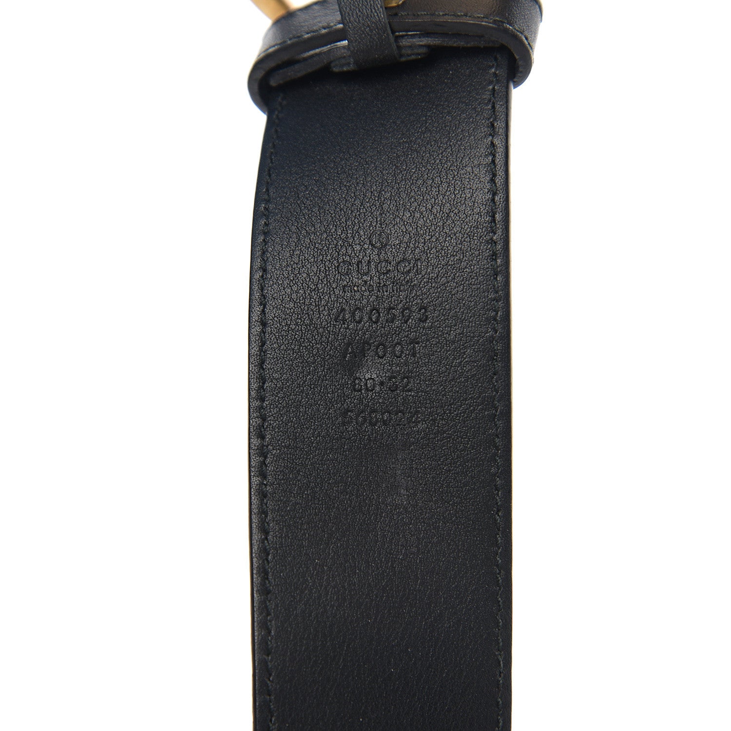 Gucci Calfskin Double G 40mm Belt 80 32 Black 3 of 5