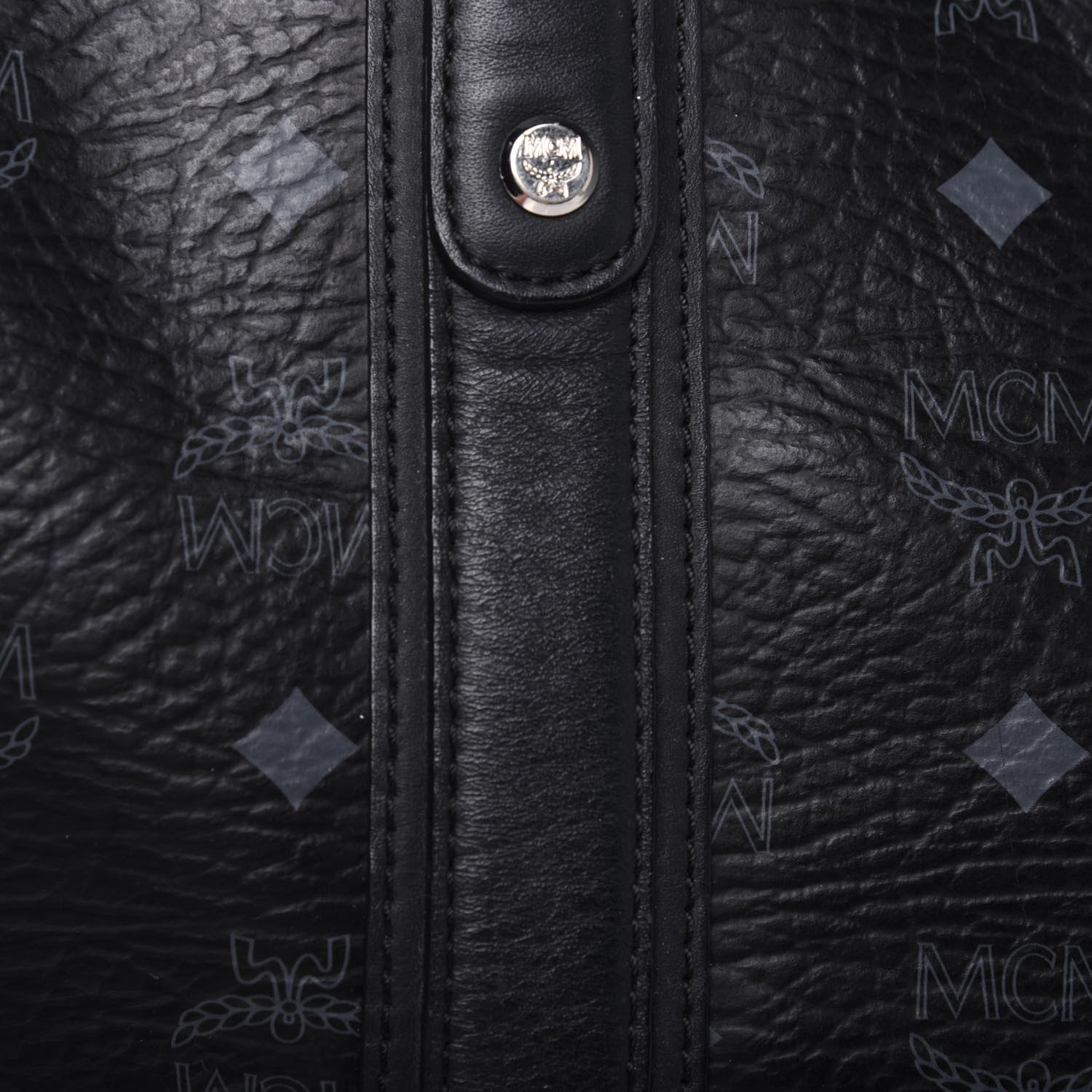 MCM Visetos Shopping Tote Black 20 of 29
