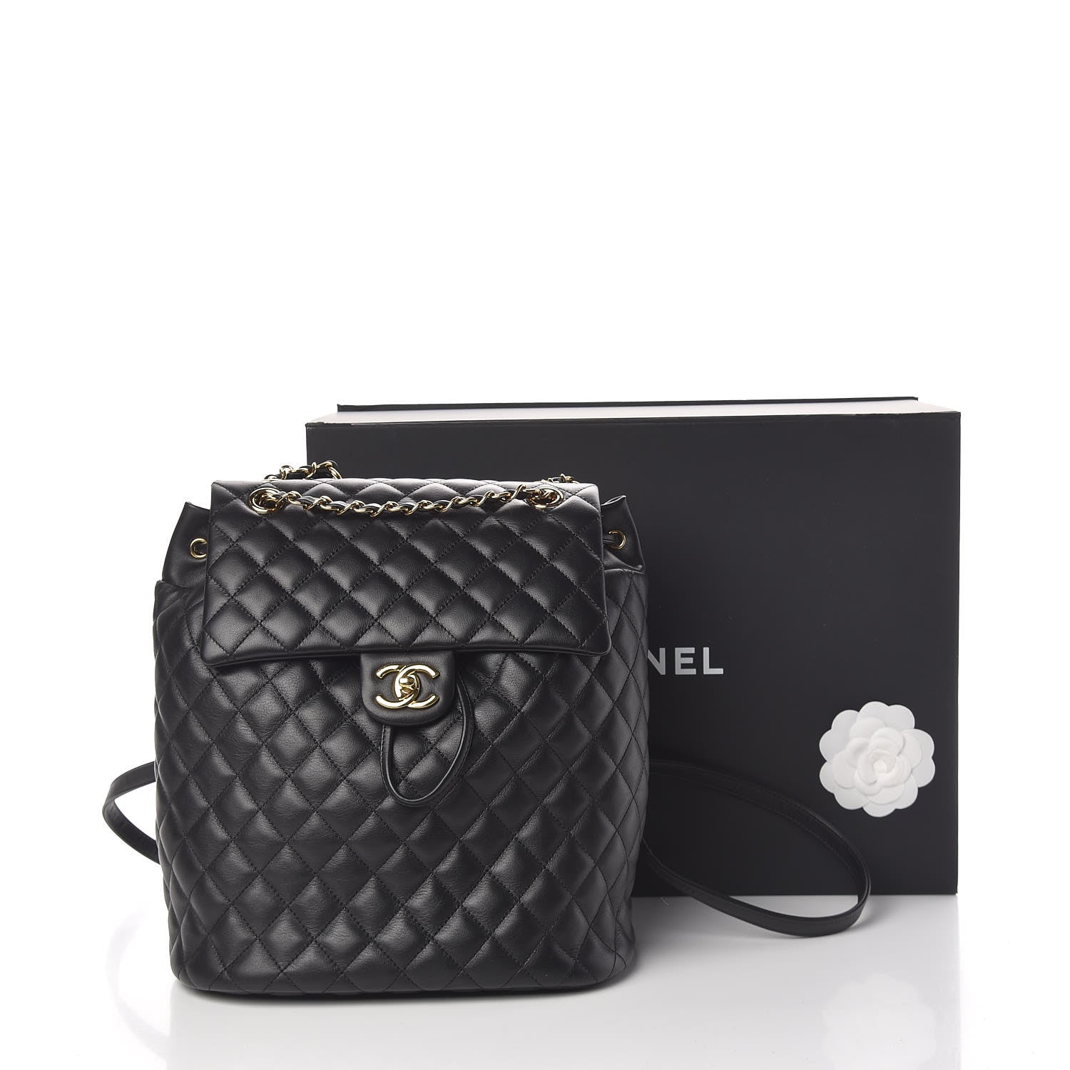 Chanel Calfskin Quilted Large Urban Spirit Backpack Black 12 of 12