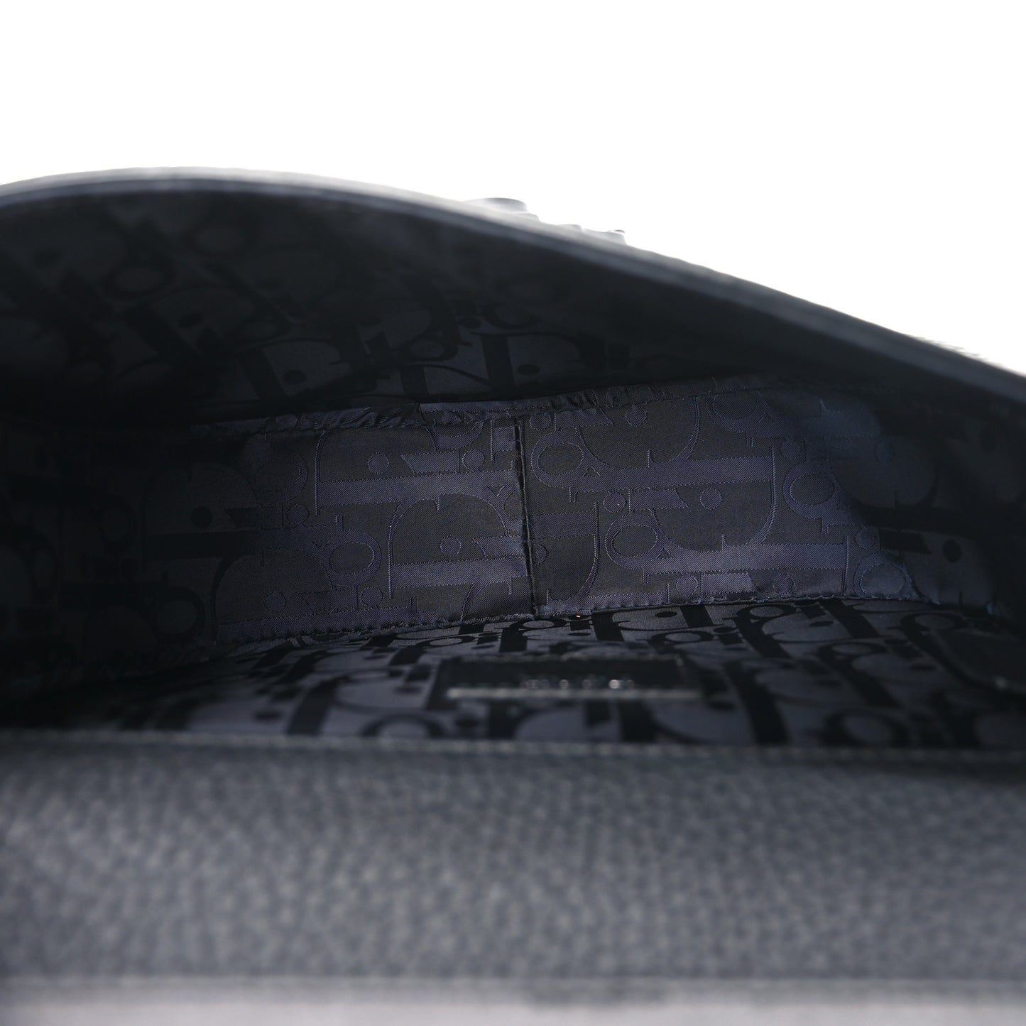 Grained Calfskin Mini Gallop Bag With Strap Black