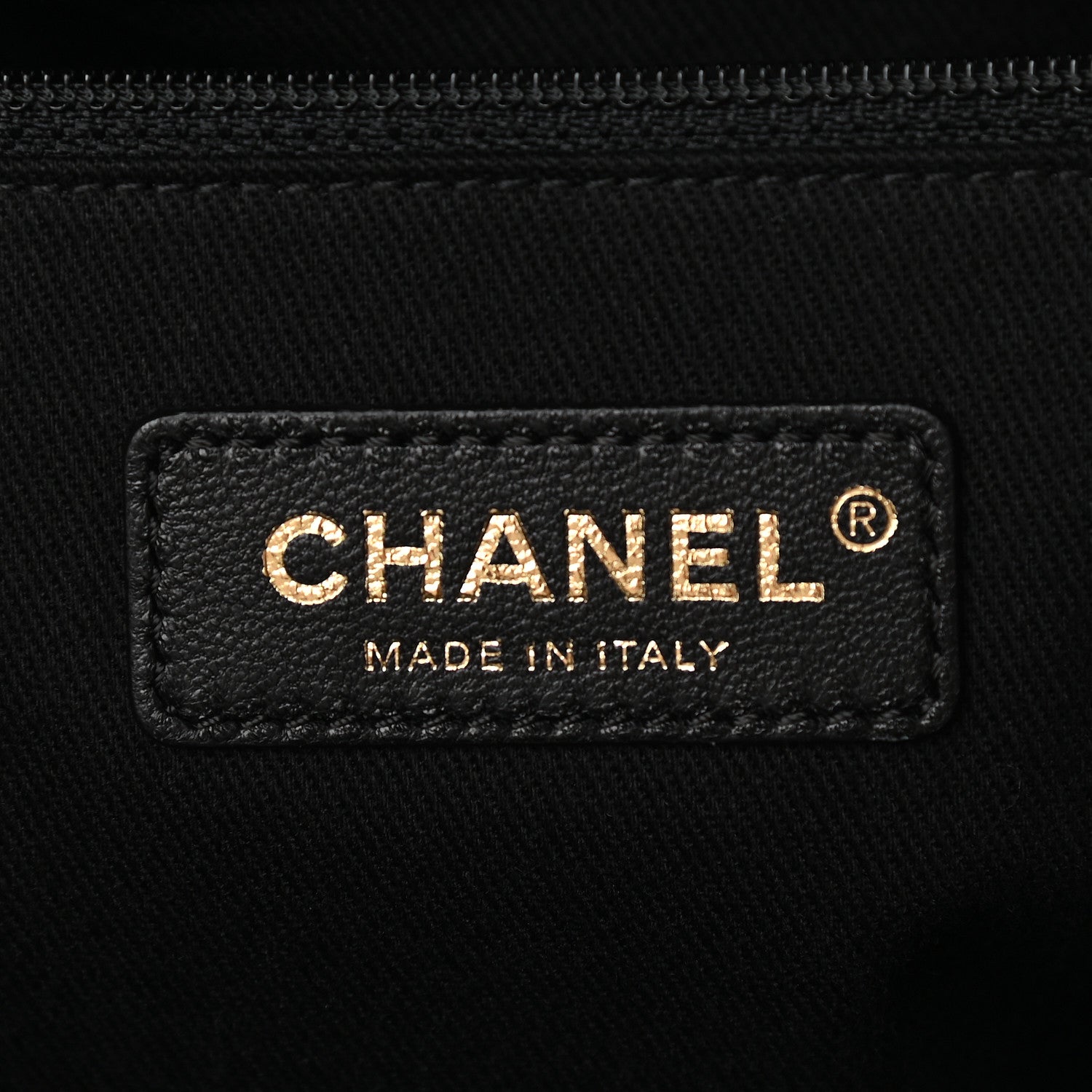 Chanel Sheepskin Caviar Quilted Large Shopping Tote Black 6 of 9