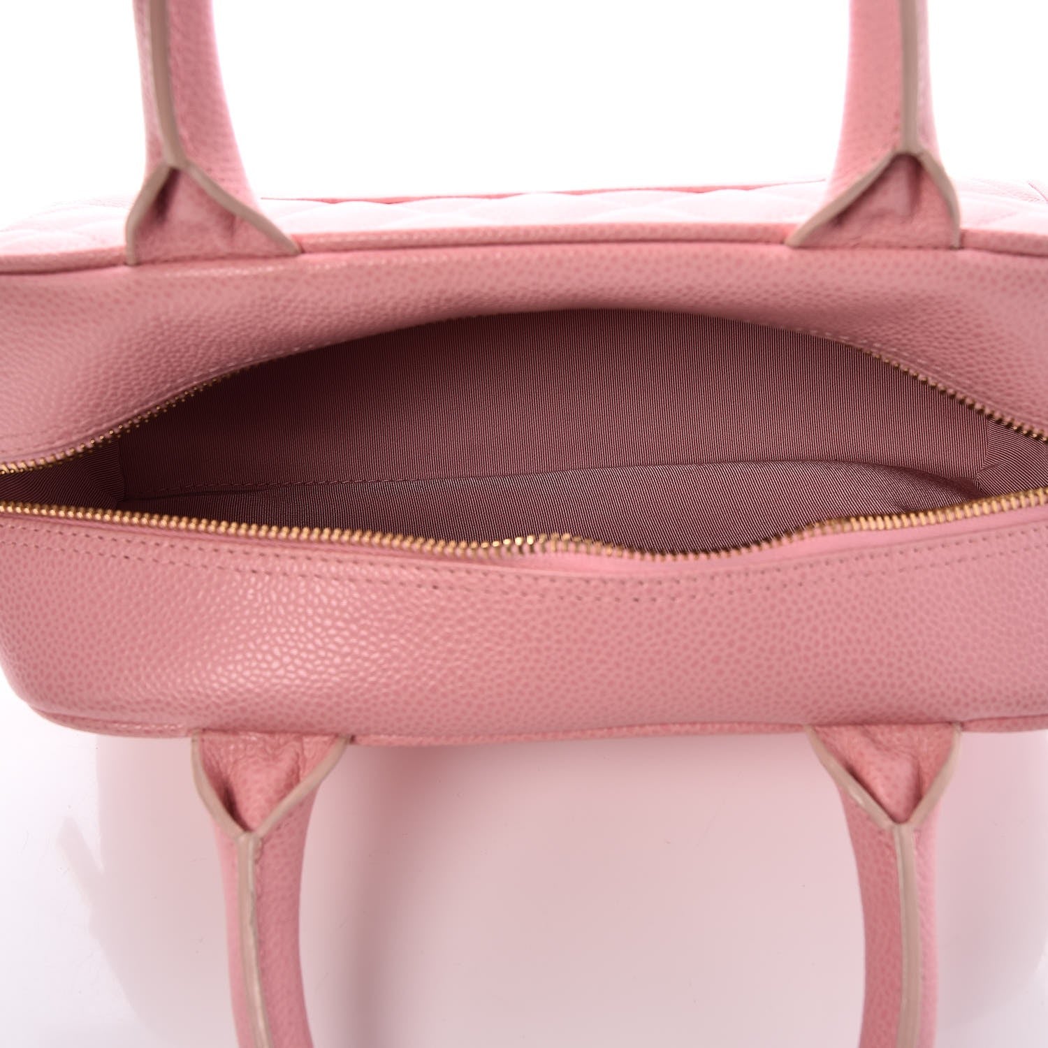 Chanel Caviar Quilted Small Bowler Pink 5 of 7