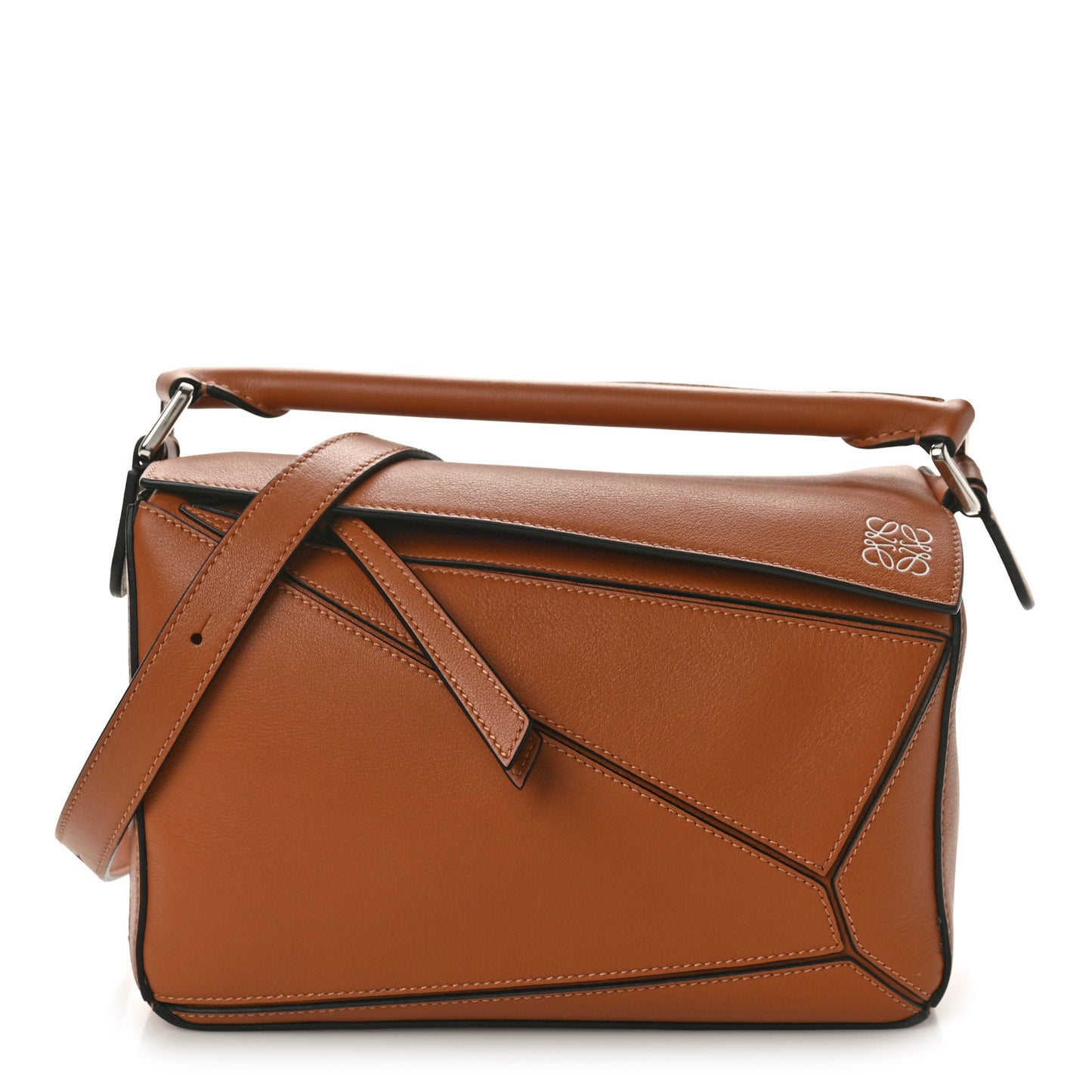 Calfskin Small Puzzle Bag Tan