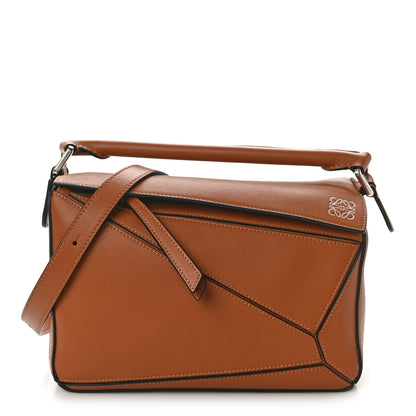 Loewe Calfskin Small Puzzle Bag Tan 1 of 9