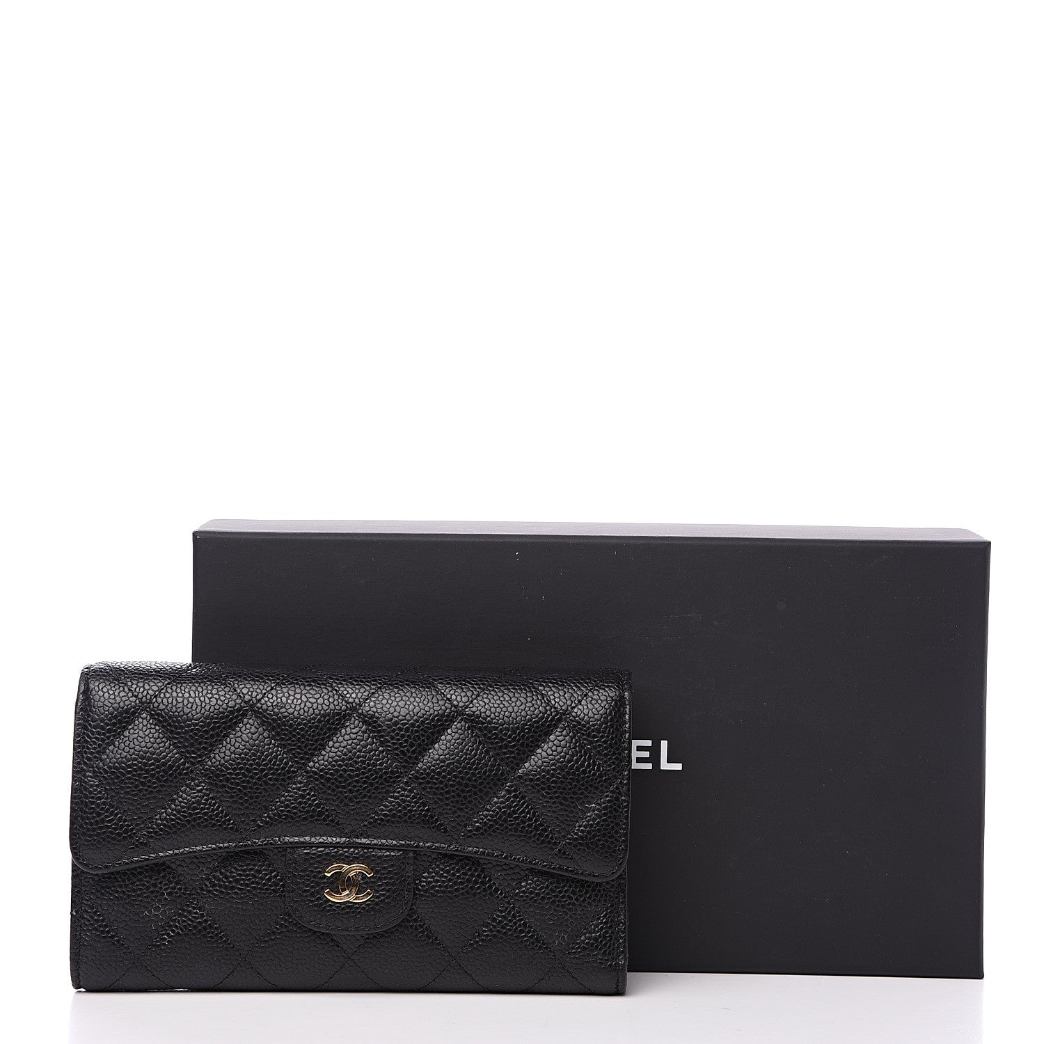 Chanel Caviar Quilted Large Flap Wallet Black 11 of 11
