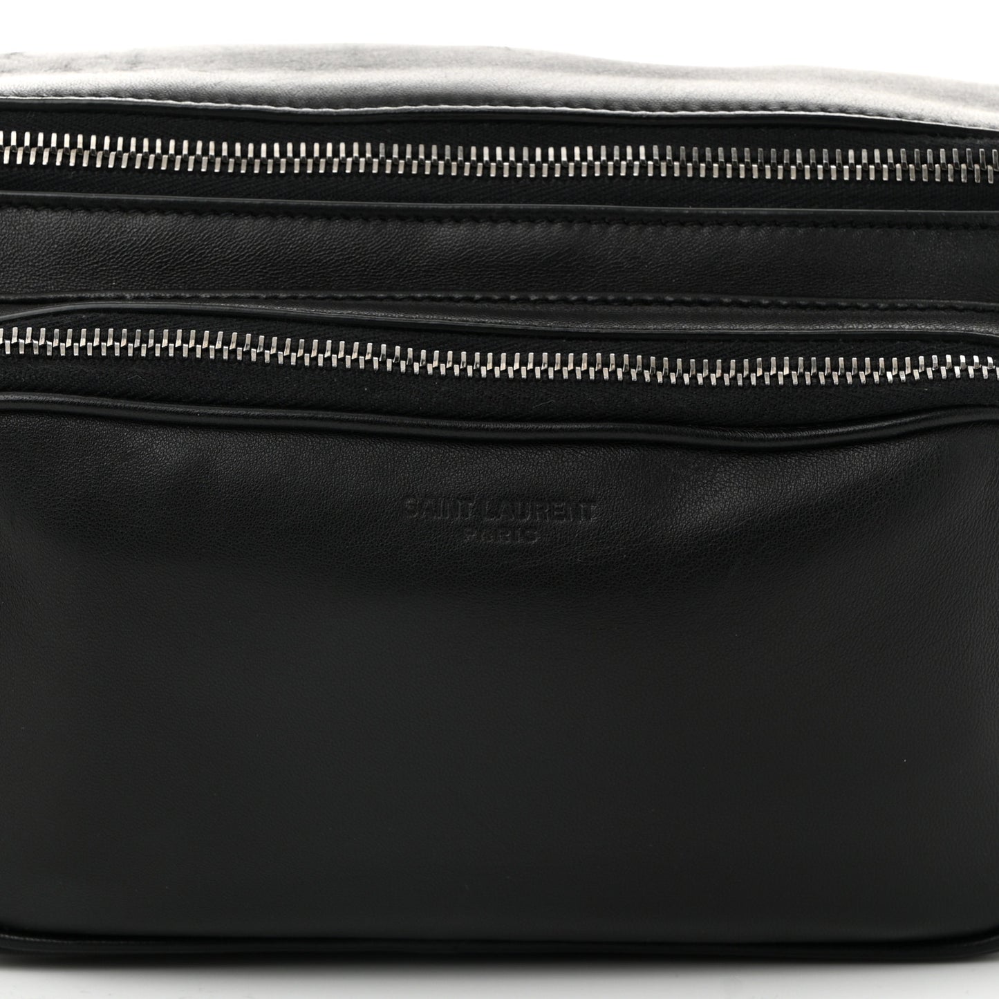 Lambskin Subway Belt Bag Black