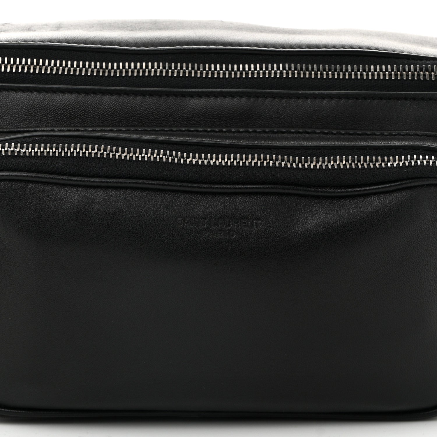 Saint Laurent Lambskin Subway Belt Bag Black 8 of 11