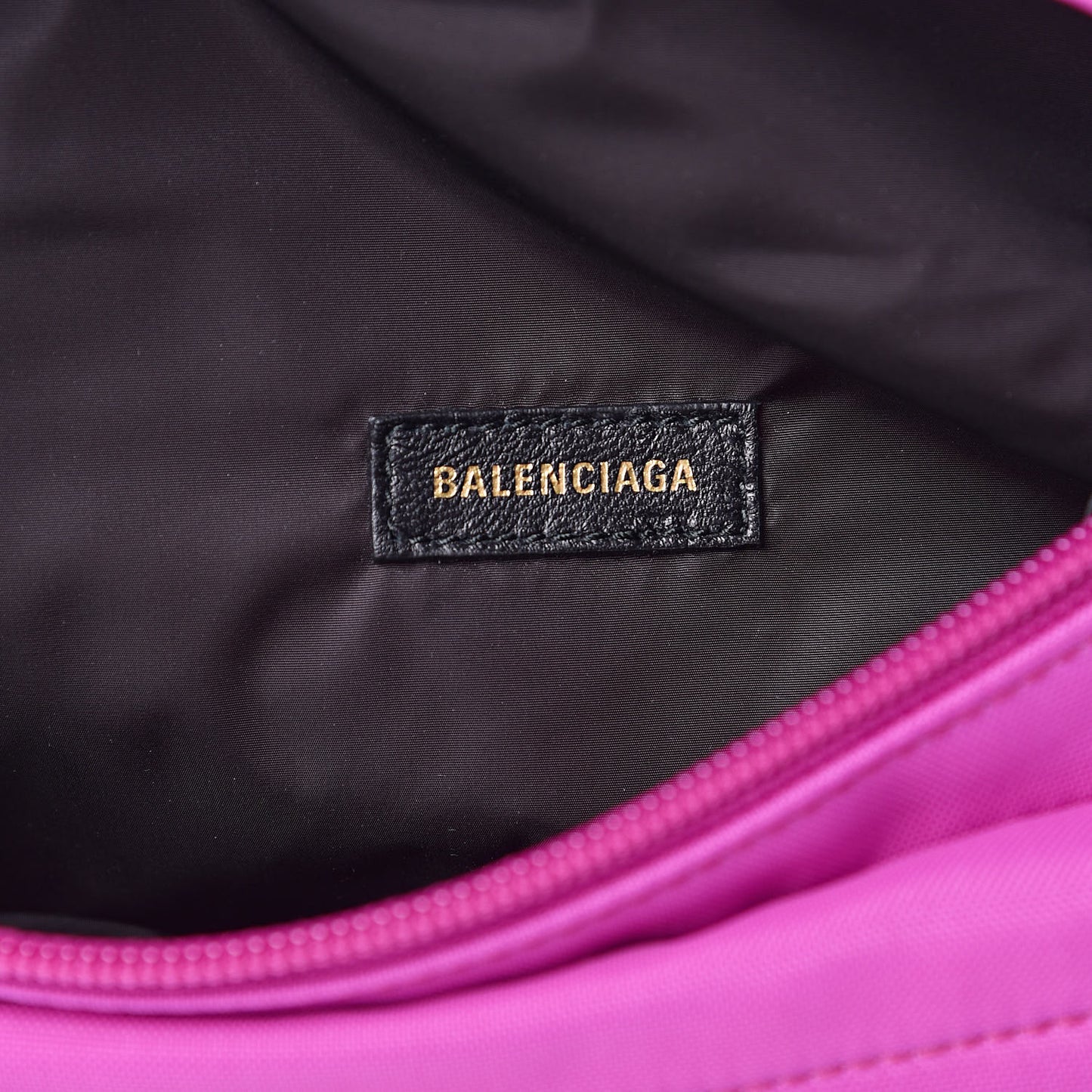 Sport Nylon Logo Embroidered Small Wheel Beltpack Fuchsia Black