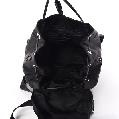 Prada Nylon New Vela Studded Backpack Black Fuoco 7 of 9