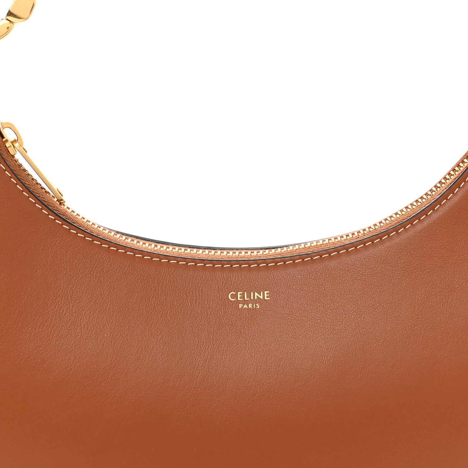 Celine Smooth Calfskin Medium Strap Ava Shoulder Bag Tan 7 of 9
