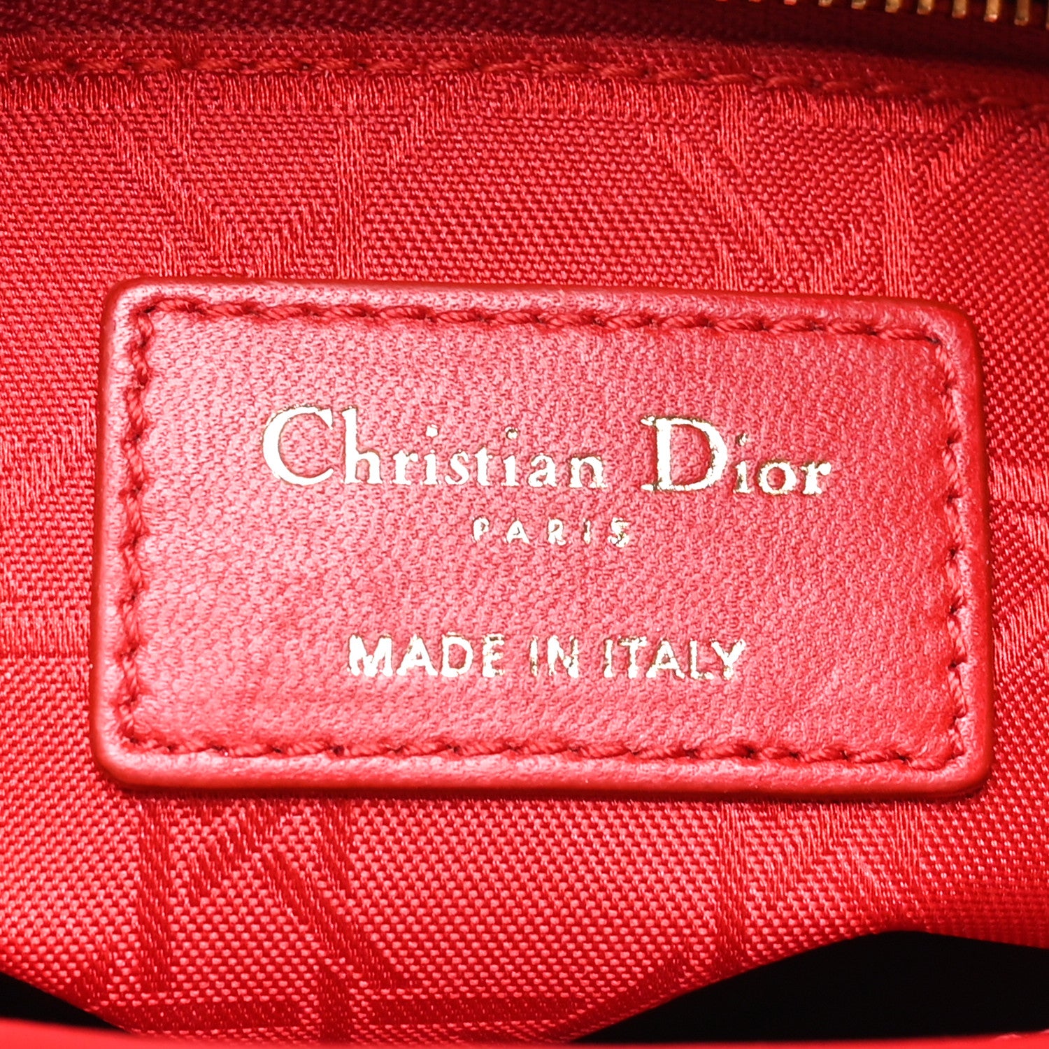 Christian Dior Lambskin Cannage Small My ABCDior Lady Dior Red 6 of 9