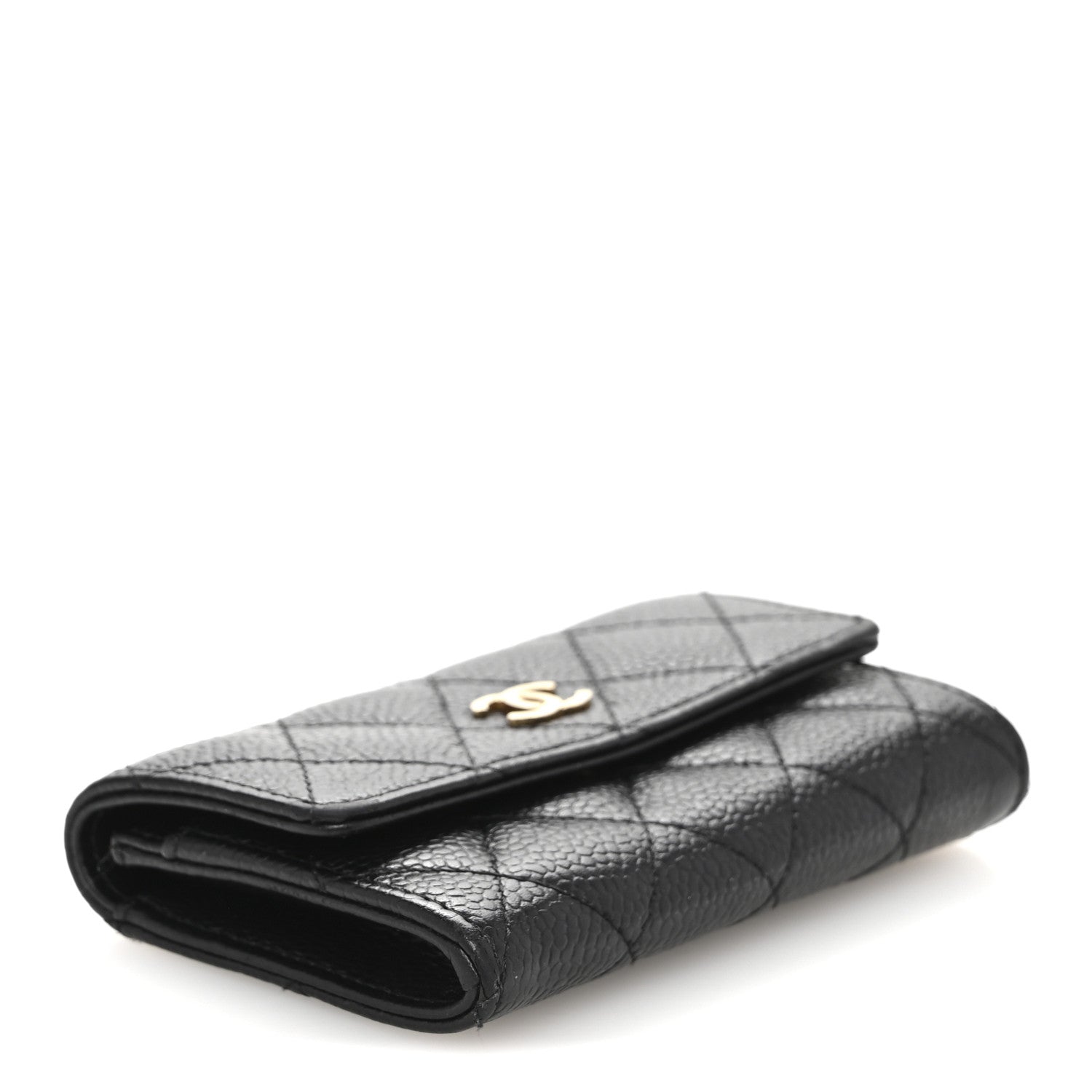 Chanel Caviar Quilted Flap Card Holder Black 4 of 11