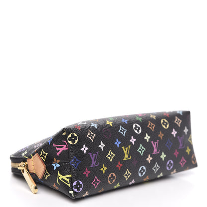 Louis Vuitton Monogram Multicolor Cosmetic Pouch Black Grenade 4 of 8