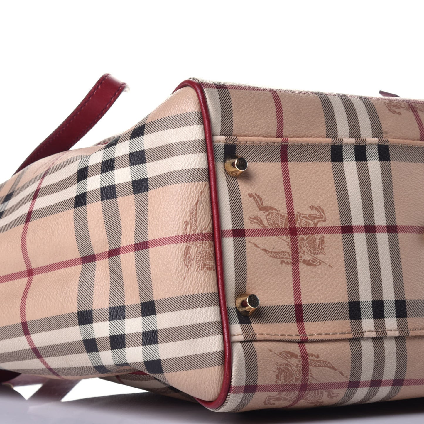 Haymarket Check Small Canterbury Tote Military Red