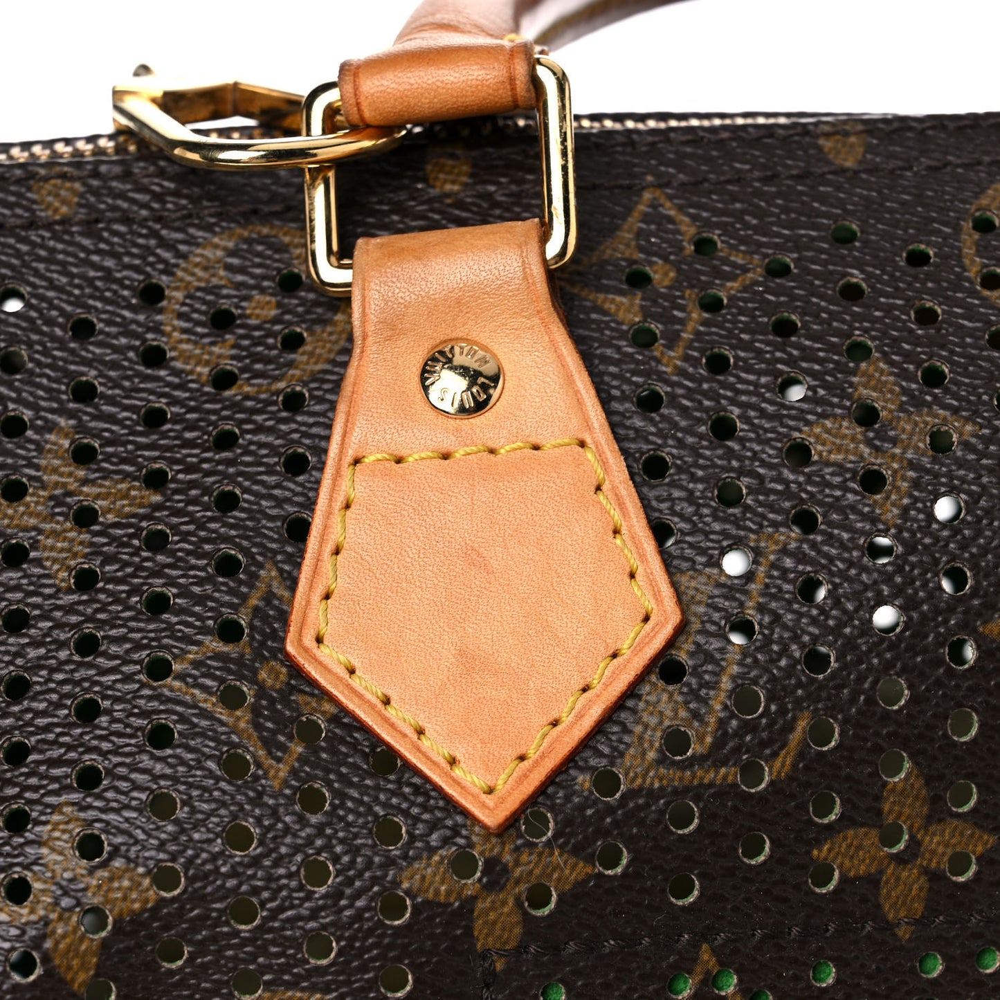 Monogram Perforated Speedy 30 Green