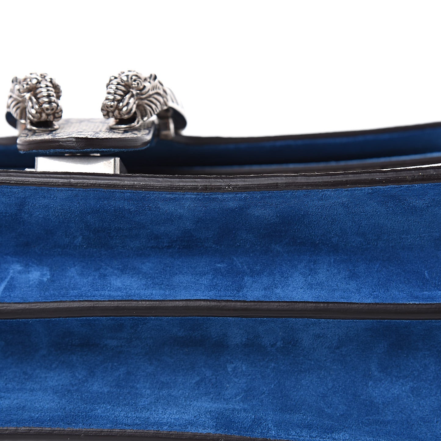 GG Supreme Monogram Blooms Small Dionysus Shoulder Bag Beige Navy Vintage Blue