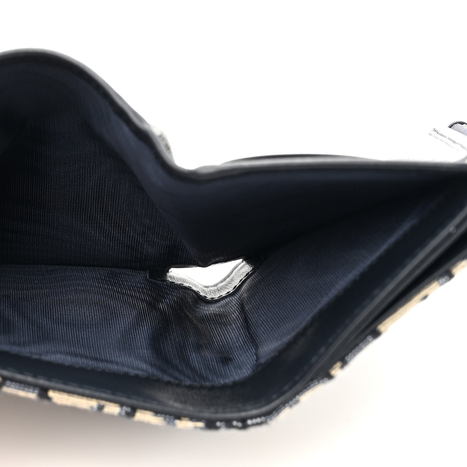 Christian Dior Oblique Saddle Lotus Wallet Blue 6 of 10