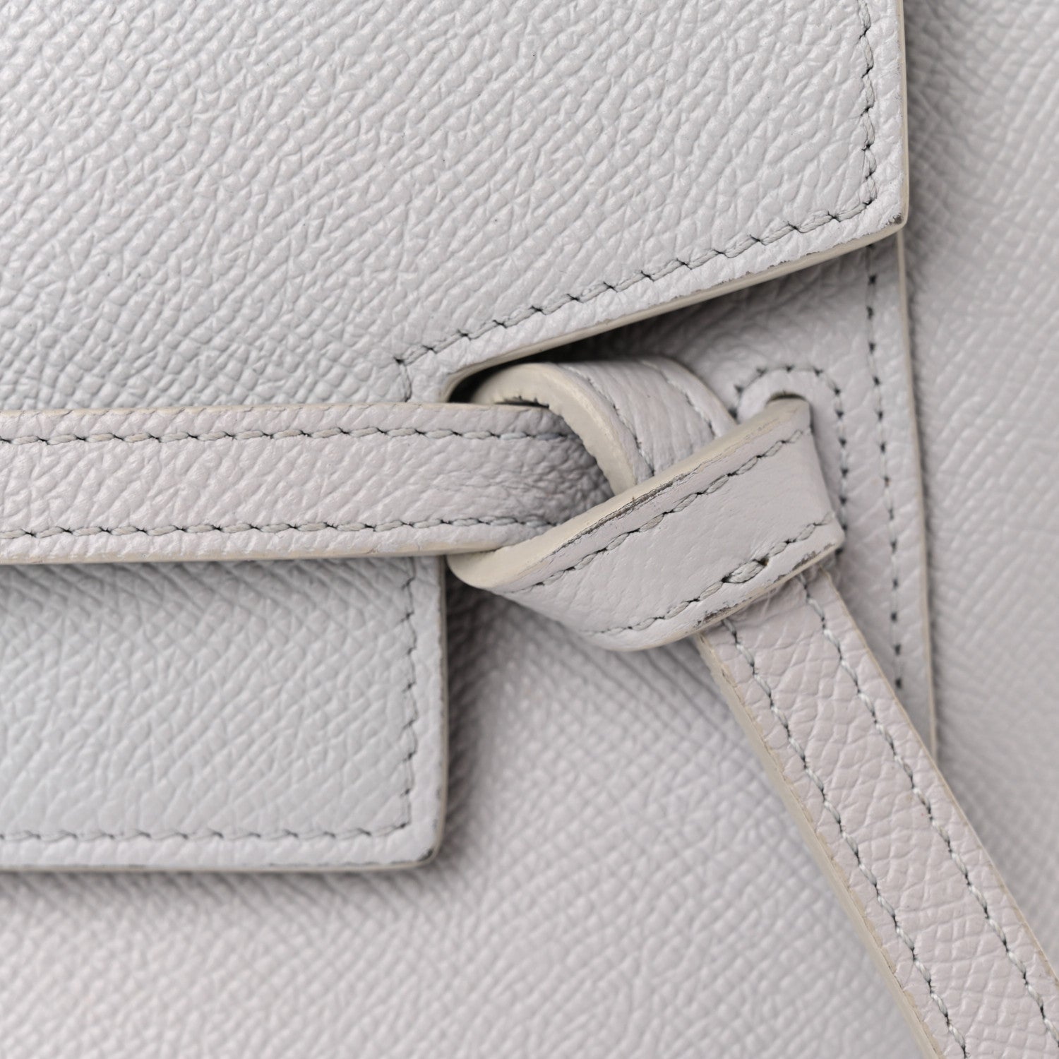 Celine Grained Calfskin Nano Belt Bag Mineral 12 of 12