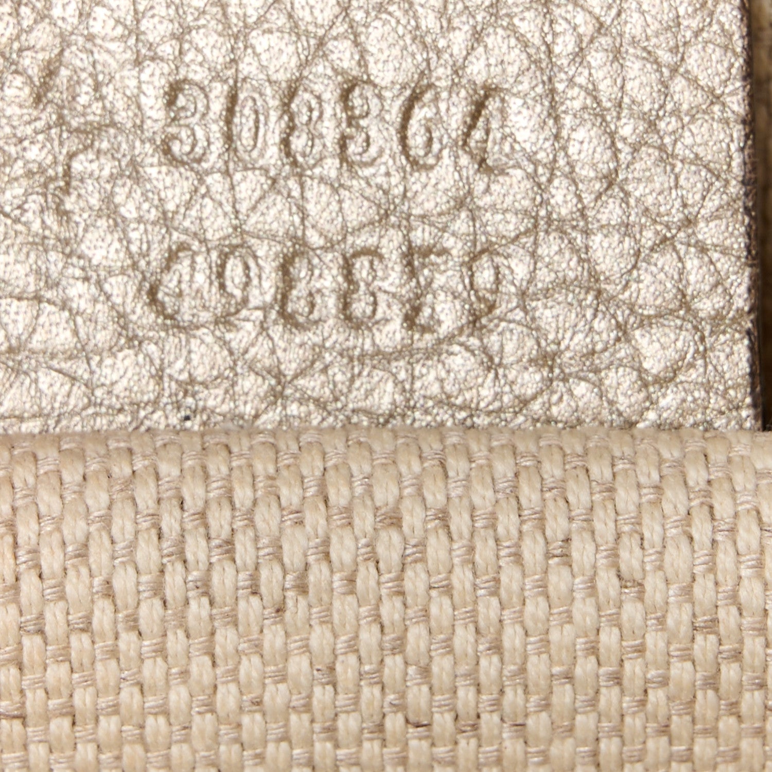 Gucci Metallic Pebbled Calfskin Small Soho Disco Bag Golden Beige 8 of 18