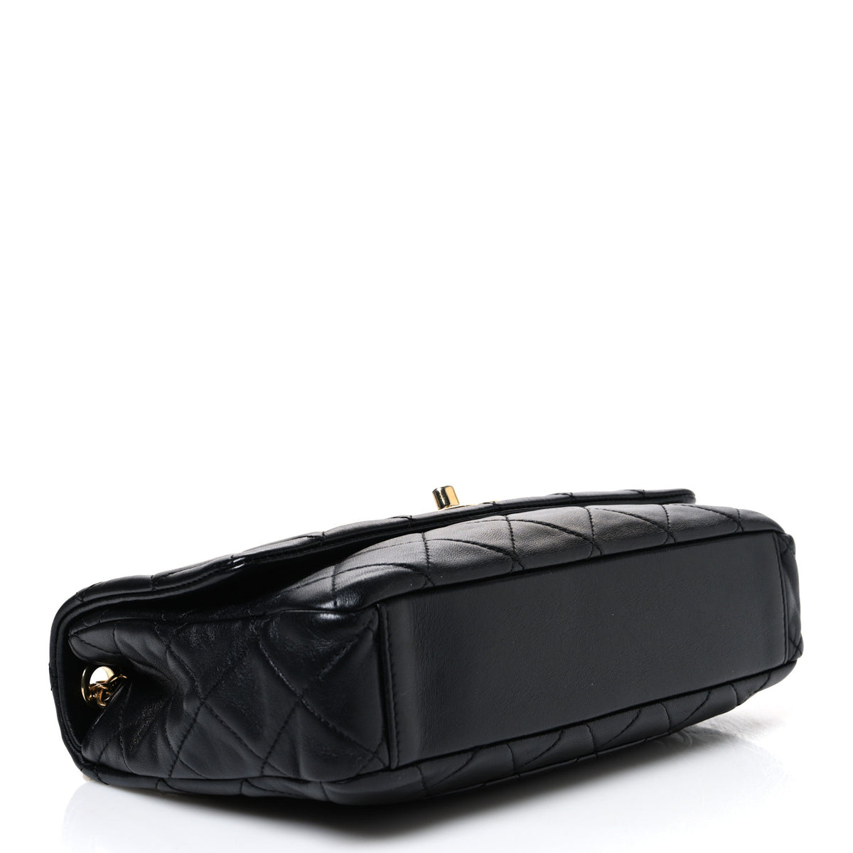 Chanel Lambskin Resin Pearl Quilted Flap Black 4 of 10