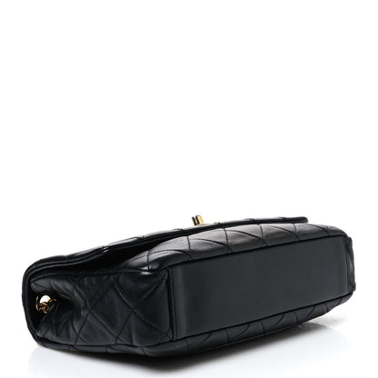 Chanel Lambskin Resin Pearl Quilted Flap Black 4 of 10