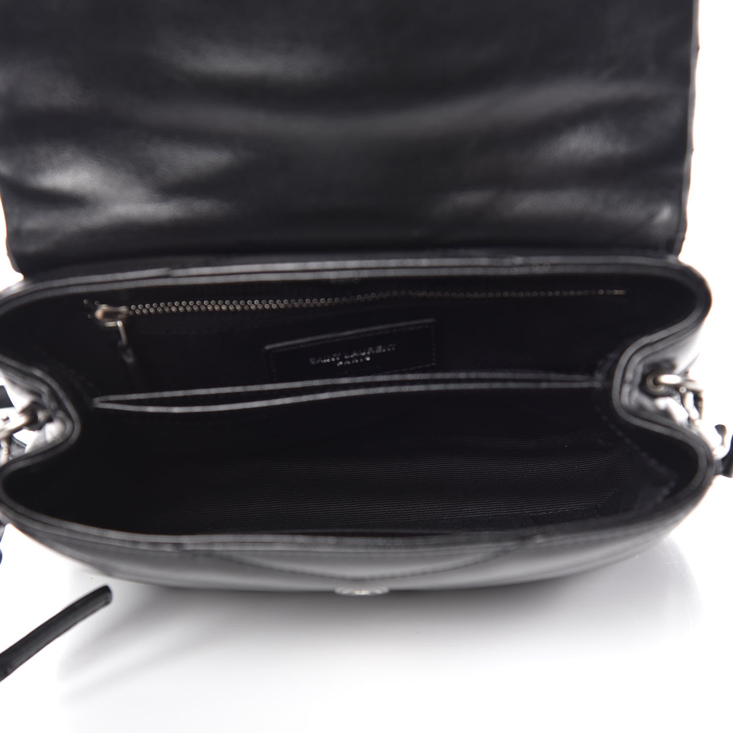 Saint Laurent Calfskin Y Quilted Monogram Toy Loulou Crossbody Bag Black 5 of 11
