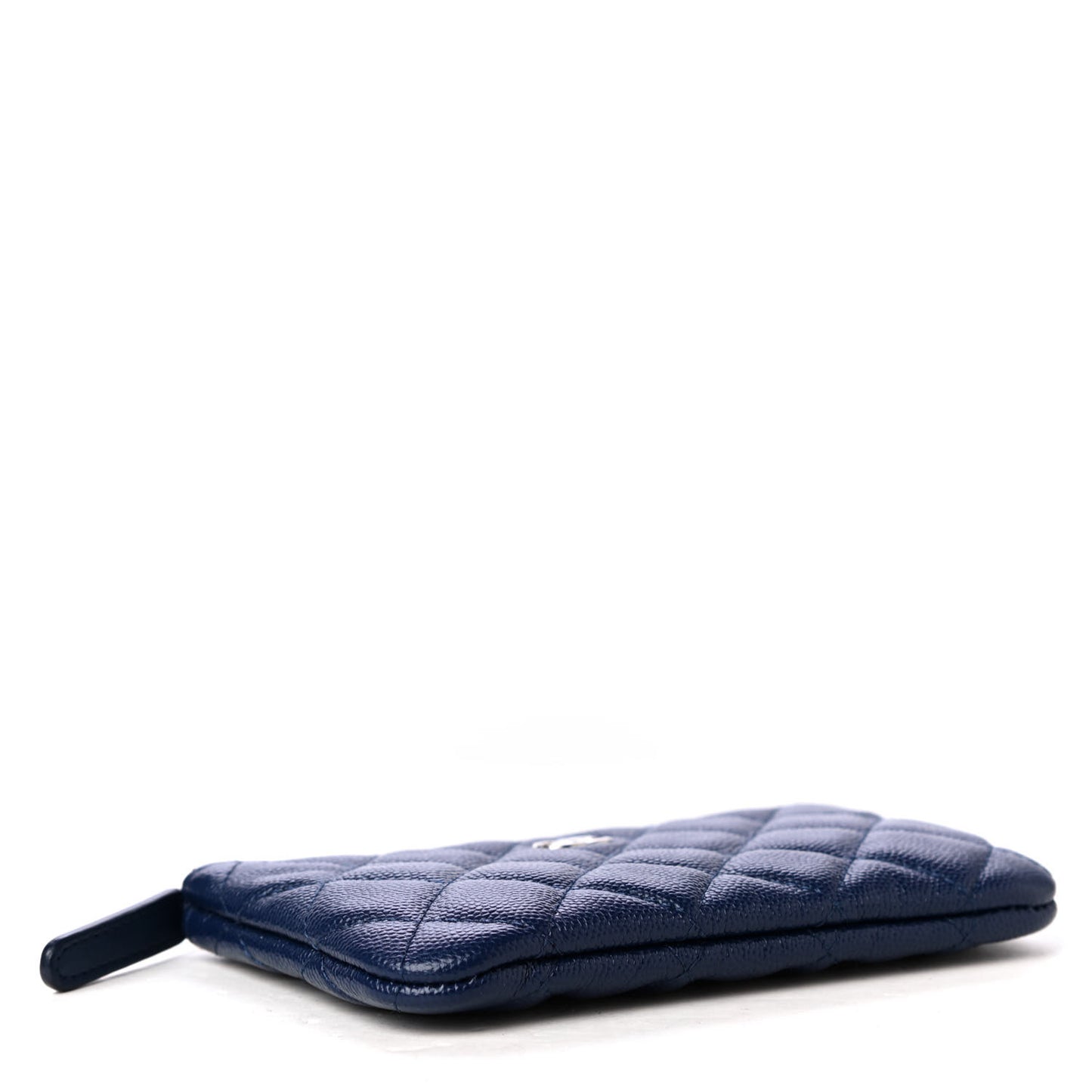 Caviar Quilted Small Cosmetic Case Navy