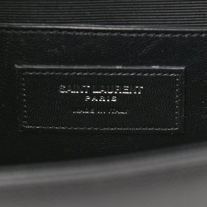Saint Laurent Grain De Poudre Medium Classic Monogram Kate Satchel Black 5 of 8