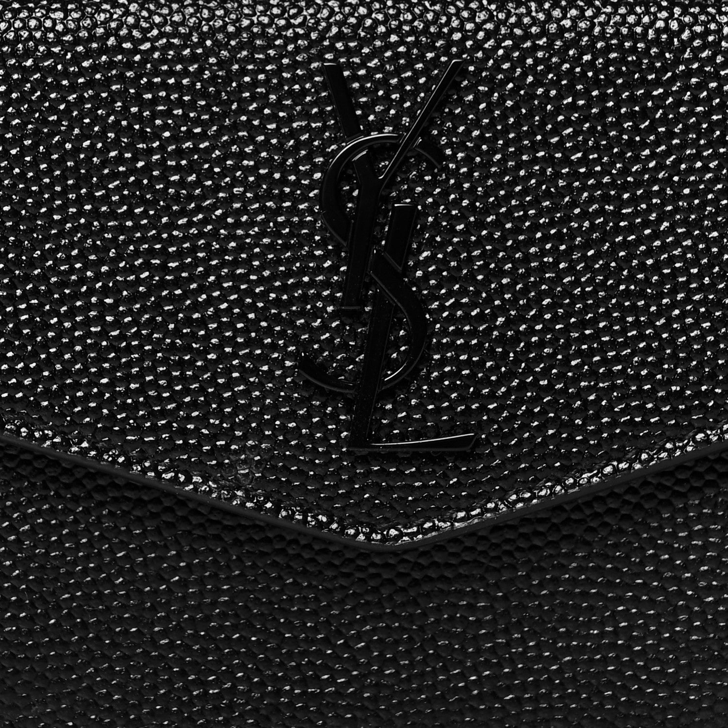 Saint Laurent Grain de Poudre Uptown Card Holder Black 7 of 7