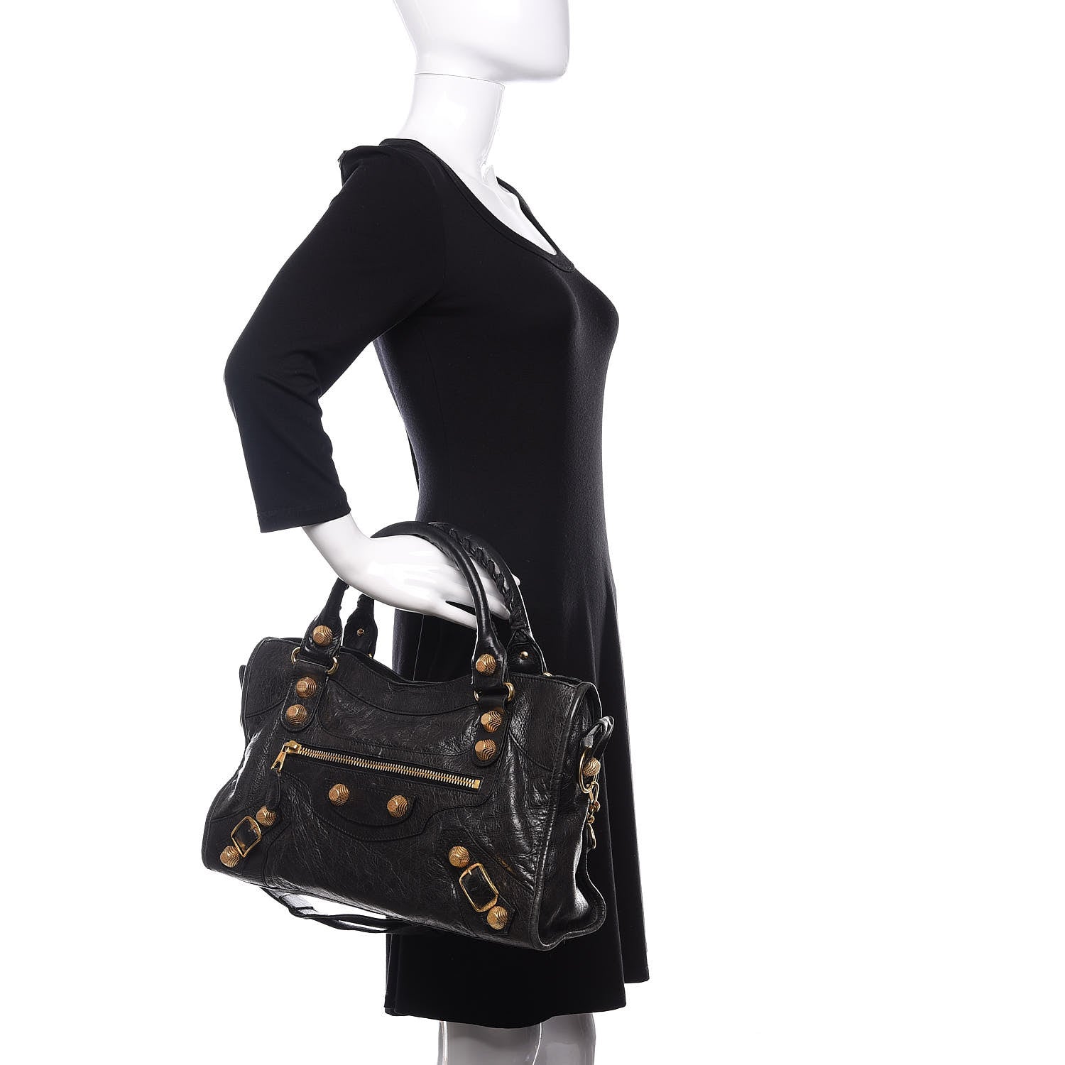 Balenciaga Agneau Giant 21 Gold Hardware City Black 2 of 9