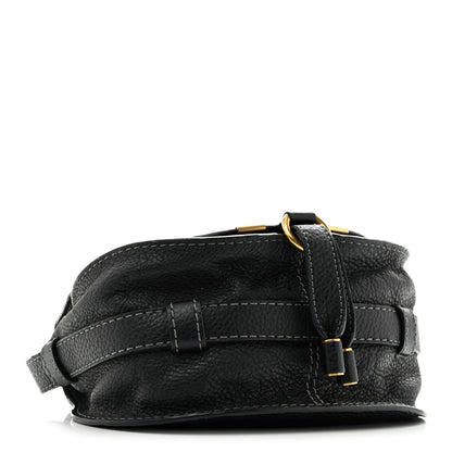 Chloe Grained Calfskin Small Marcie Saddle Bag Black 4 of 15