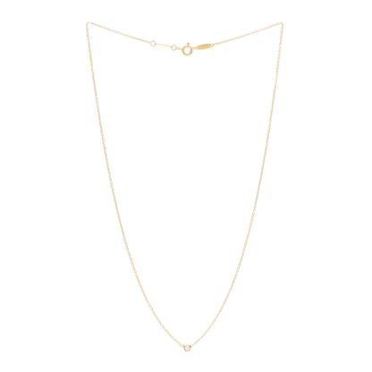 Tiffany 18K Yellow Gold Diamond .05ct Elsa Peretti Diamonds by the Yard Pendant Necklace 3 of 5