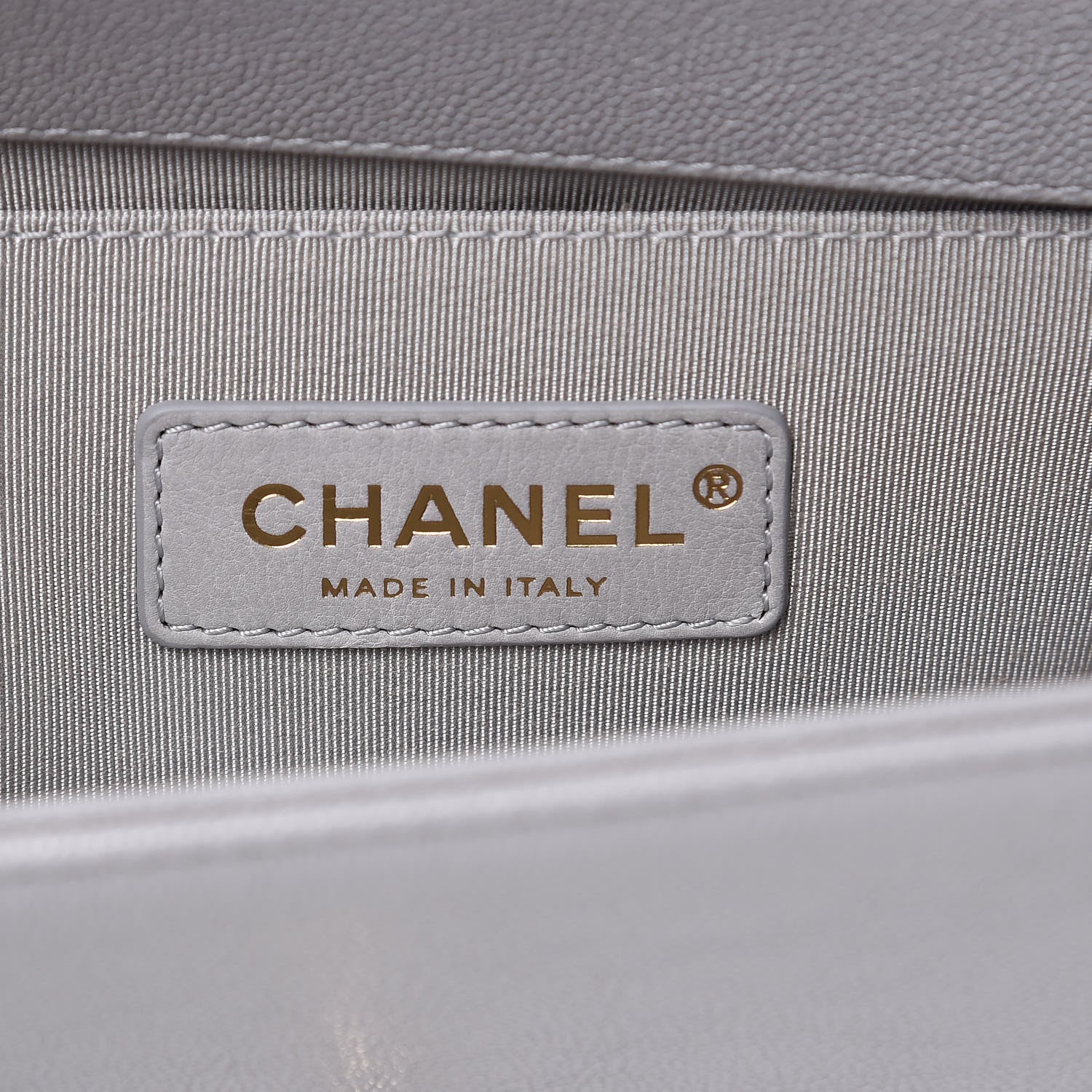 Chanel Caviar Quilted Small Boy Flap Light Grey 6 of 10