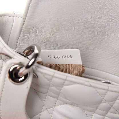 Christian Dior Lambskin Cannage Mini Lady Dior White 7 of 15